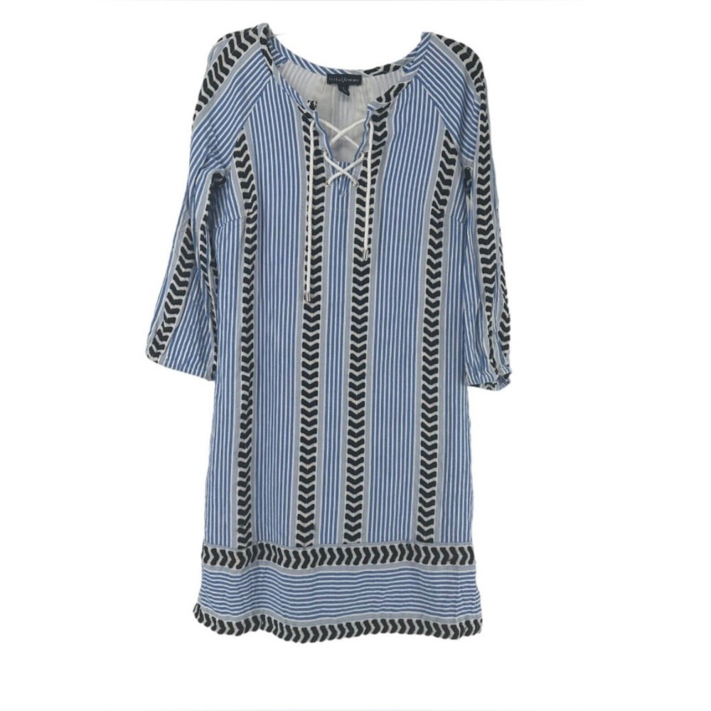 Tribal Femme Bohemian Resort Dress Cotton Blend Women’s  Size XS Pockets Beach - Picture 2 of 8